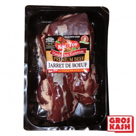 Jarret de Boeuf Casher "Kol-Tov" entre 500g et 700g Ihoud KLP glatt kasher shritta loubawitch-Surgelés cacher-GrosKash-