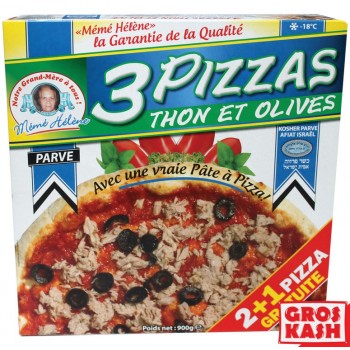 Pizza parvé 2+1 gratuit au thon olives