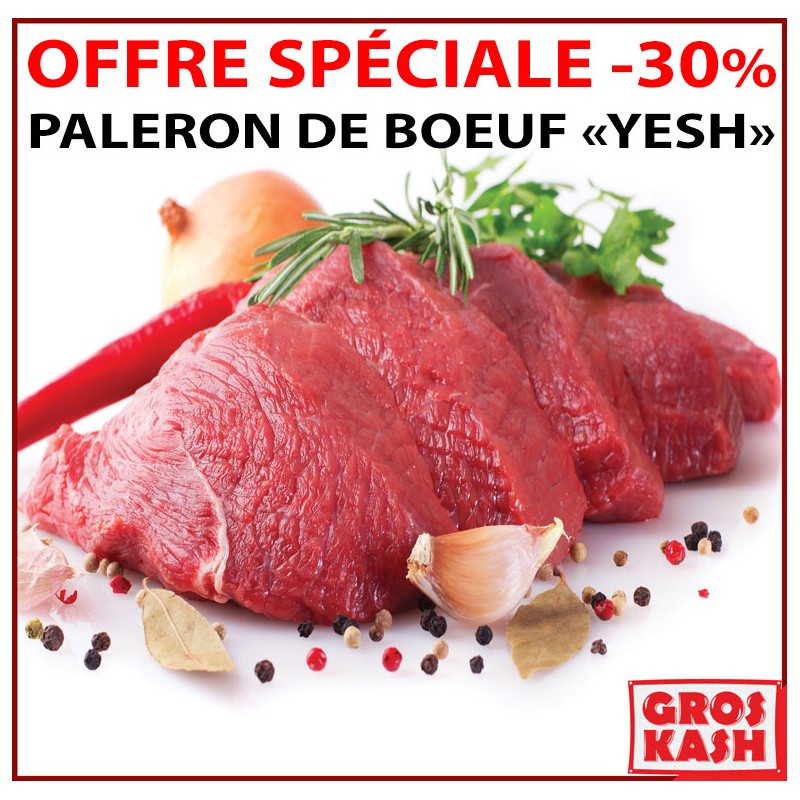 Promo 72h Paleron de Boeuf Casher Environ 0.900g Ihoud KLP-Surgelés cacher-GrosKash-