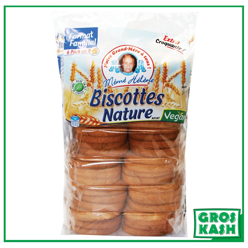 Biscottes nature Mémé Hélène 550g Casher Ihoud-Petit Déjeuner & Pain cacher-GrosKash-