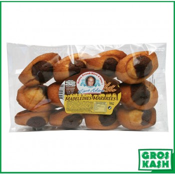 12 Madeleines Marbrées Chocolat Casher Parvé "Mémé Hélène" 300g