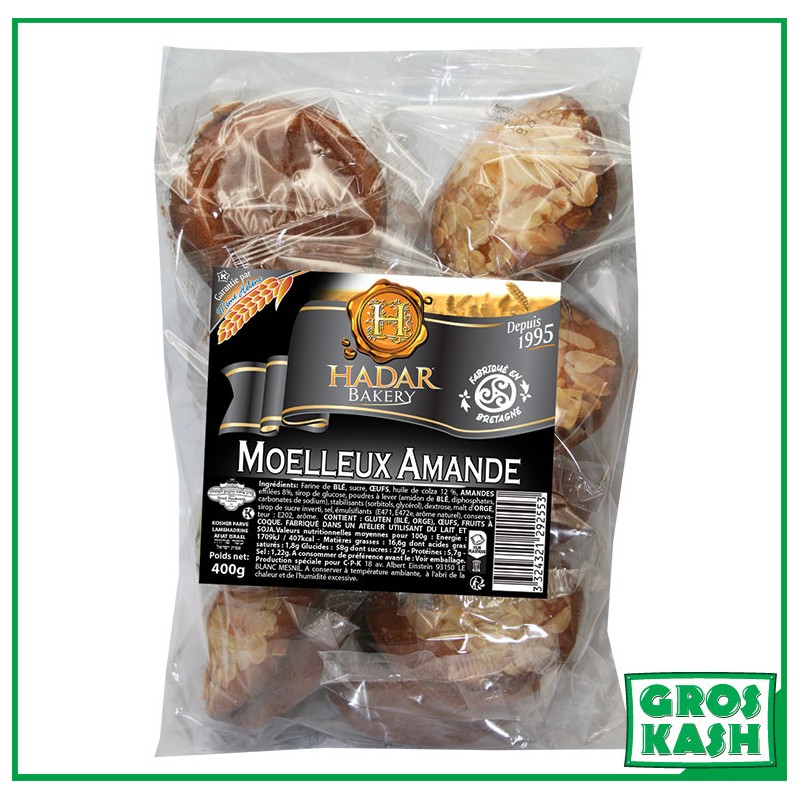 Moelleux aux Amandes «Hadar» 400g Casher-Gâteaux et Biscuits cacher-GrosKash-