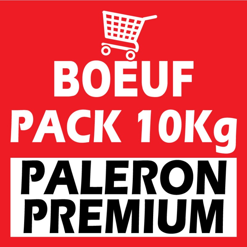 Pack Paleron PREMIUM de Bœuf environ 10Kg OFFRE FAMILIALE Casher Ihoud KLP-Boeuf surgelé cacher-GrosKash-