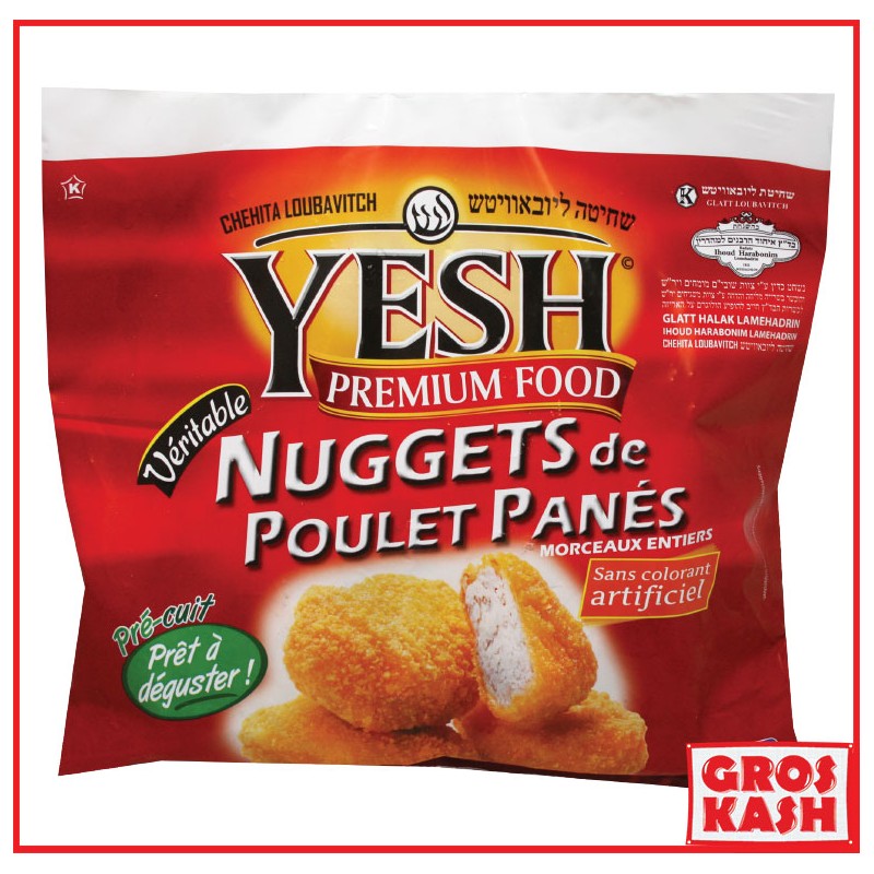 Nuggets de Poulet Panés "Yesh" 500g Casher-Volaille surgelée cacher -GrosKash-